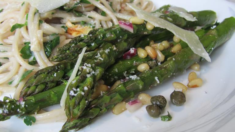 Grilled Asparagus With Lemon-Caper Vinaigrette Created by Rita1652