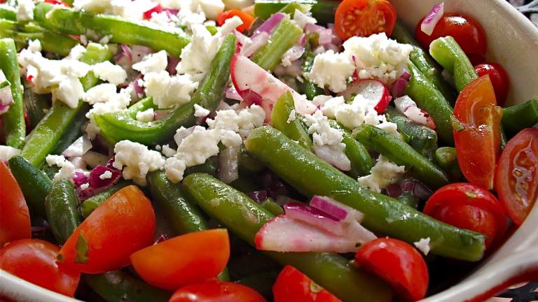 Eat Your Beans!  Easy Fresh Green Bean Salad Created by PaulaG