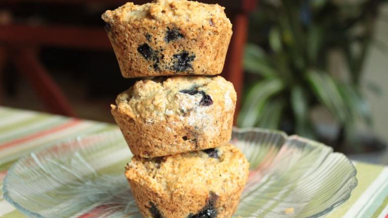 Vegan Blueberry Muffins Created by Be Nutritious