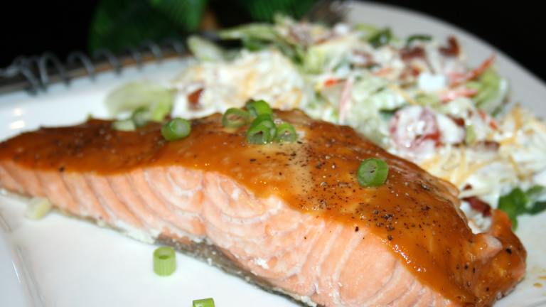 Simple Sweet-Hot Mustard Salmon created by Tinkerbell