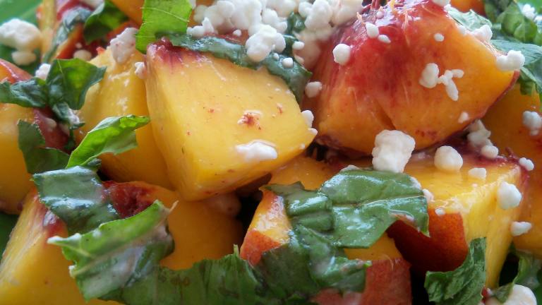 Fresh Peaches With Goat Cheese created by Parsley