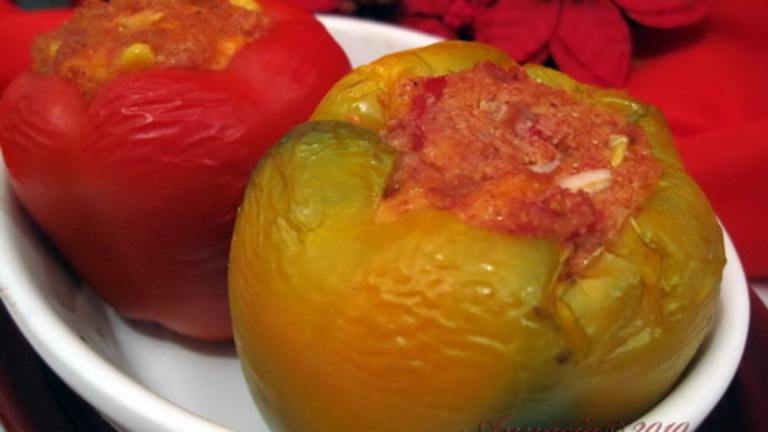 Mexican Stuffed Bell Peppers Created by Annacia