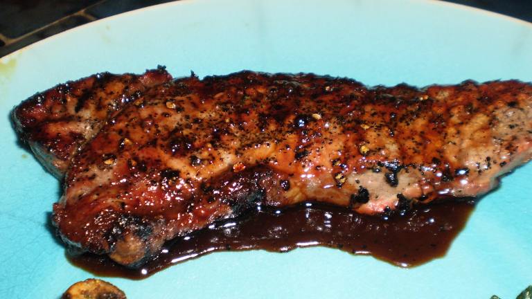 Grilled T-Bone Steaks With Bourbon-Peppercorn Mop Sauce created by breezermom