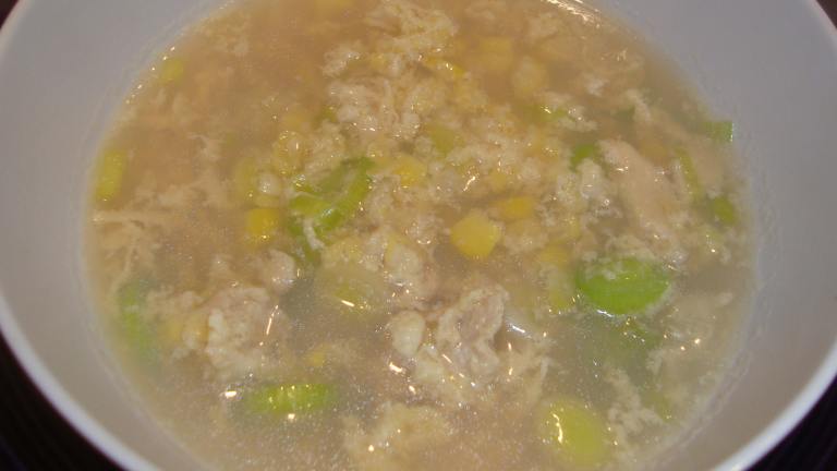 Chicken & Sweet Corn Soup Created by Linky