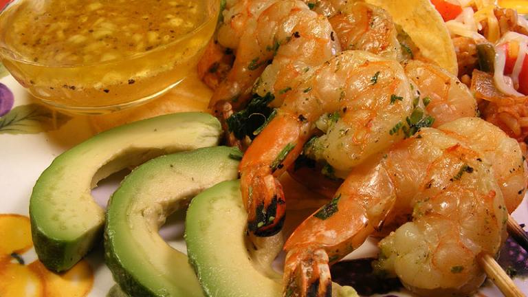 Cilantro Lime Shrimp With a Honey Lime Dipping Sauce Created by Lavender Lynn