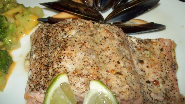 Broiled Salmon With Black Pepper and Lime Rub created by David04