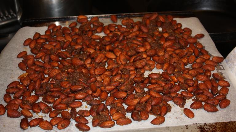 Spanish Inspired Spiced Almonds Created by Leggy Peggy