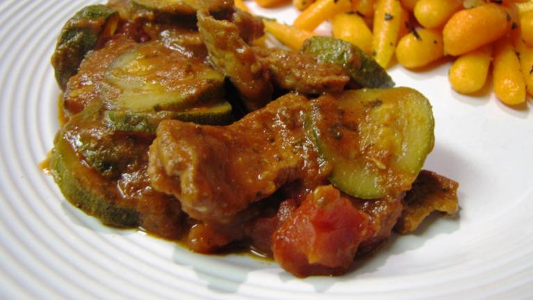 Beef Strips With Zucchini and Tomatoes Created by loof751