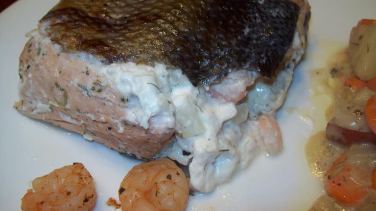 Salmon Fillet With Shrimp and Crab Stuffing Created by David04