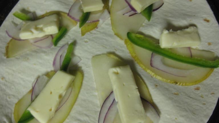 Pear, Brie, & Jalapeno Quesadilla Appetizers Created by Charlotte J