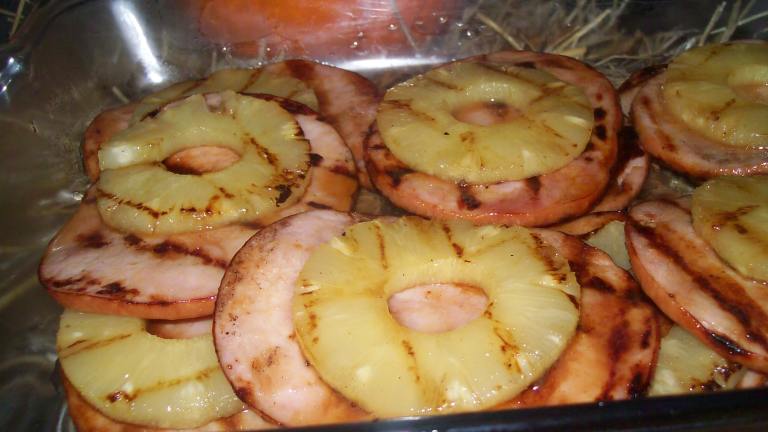 Barbecue Ham Slices Created by AZPARZYCH