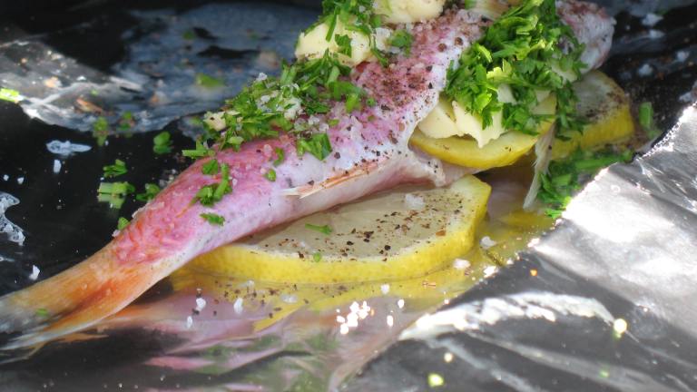 Barbecued Snapper With Butter and Lemon Created by MsPia