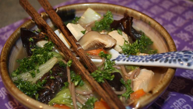 Japanese Style Chicken in a Pot Soup created by IngridH