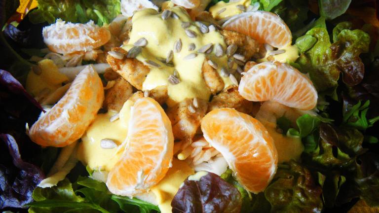 Chicken, Tangerine, Apple and Celery Salad With Yoghurt Dressing Created by Artandkitchen