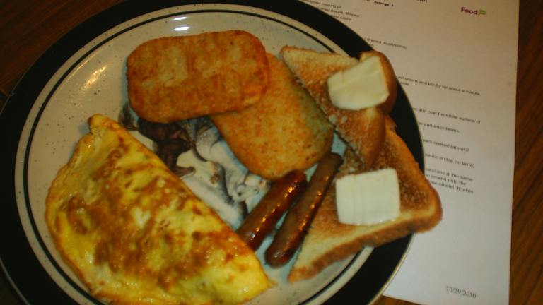 Chickpea, Mushroom, Cheese and Egg Omelet Created by CJAY8248