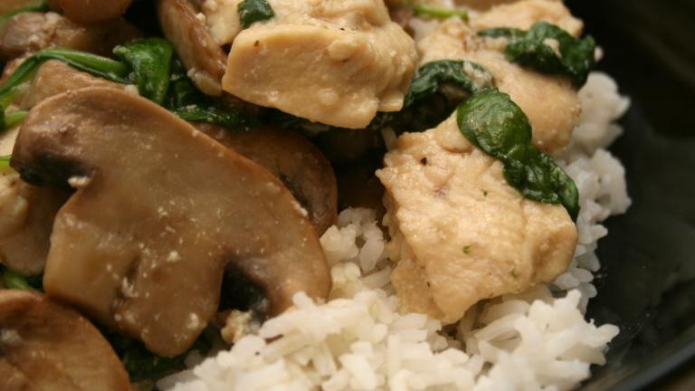 Chicken With Spinach & Mushroom created by CandyTX