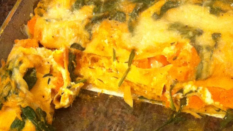 Easy, Creamy, Low Calorie Butternut Squash Lasagna created by HocoRuco