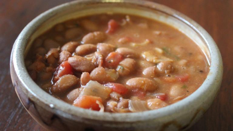Boracho Bean Soup or Frijoles a La Charra (Restaurant Style) Created by mommyluvs2cook