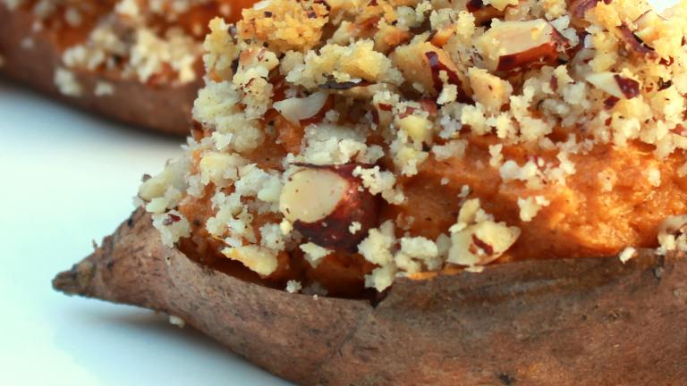 Twice Baked Bourbon-Hazelnut Sweet Potatoes created by spicyperspective