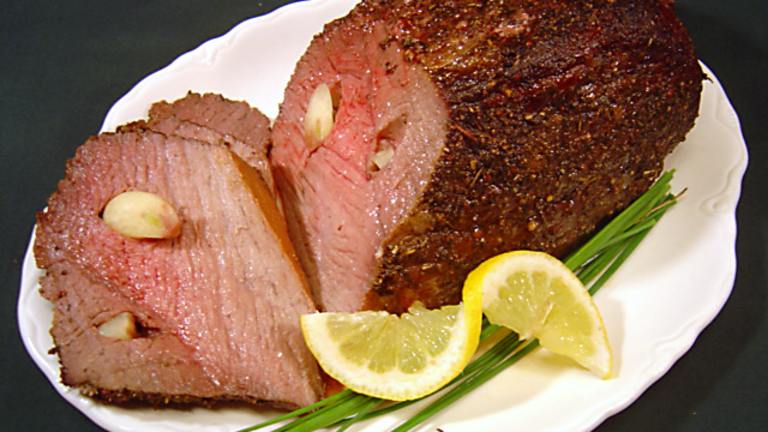 Roast Beef with Peppercorn-Herb Crust Created by PalatablePastime