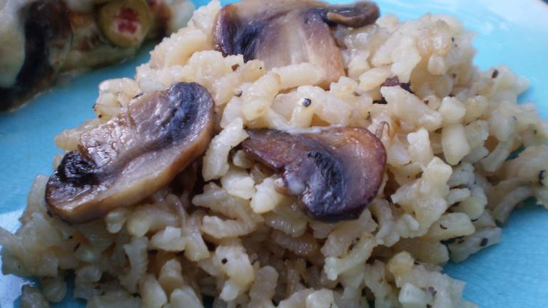 Mushrooom Thyme Risotto Also Known As Arborio Rice Created by breezermom