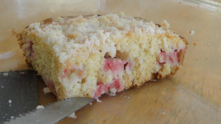 Special Rhubarb Cake Created by Debbwl