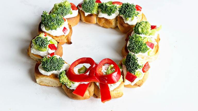 Christmas Wreath Appetizer created by Dine  Dish