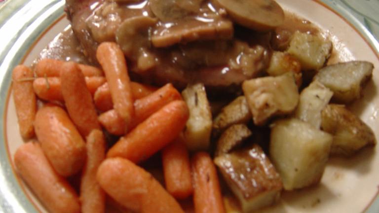 Roast Beef With Marsala Gravy Created by Lindas Busy Kitchen