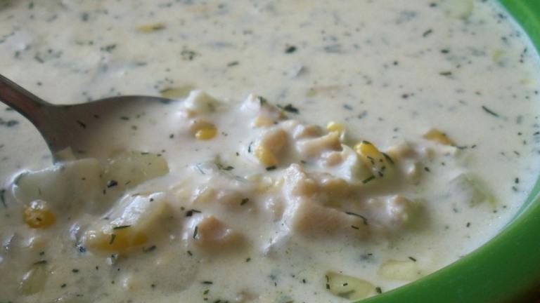 Clam and Corn Chowder Created by Parsley