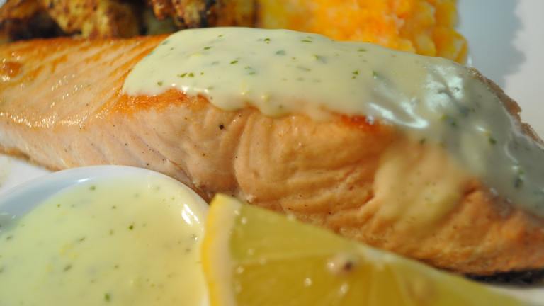 Salmon With a Creamy Lemon Mustard Sauce Recipe - Food.com