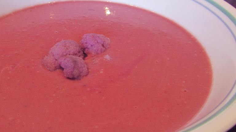 Purple Passion Soup! Cauliflower and Potato Soup Created by Rita1652