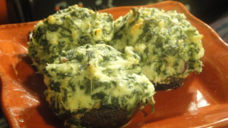 Surf and Turf Stuffed Mushrooms Created by Muffin Goddess