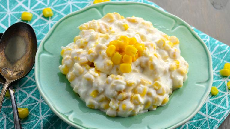 Mom's Famous Crock Pot Cream Corn Created by May I Have That Rec
