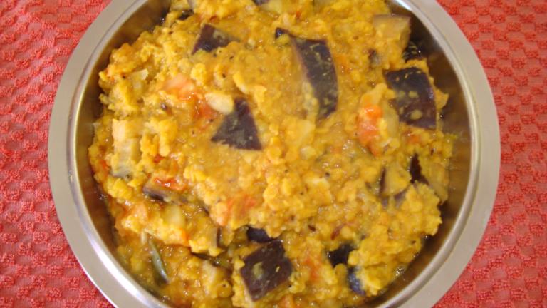 Indian Dhal With Tomato and Aubergine Created by Brian Holley