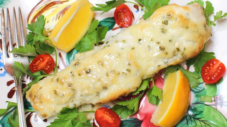 Blue Cheese Baked Halibut Created by PalatablePastime