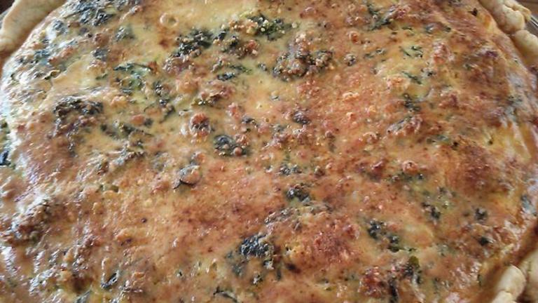 Quiche -- Spinach Sausage Created by luvmybge