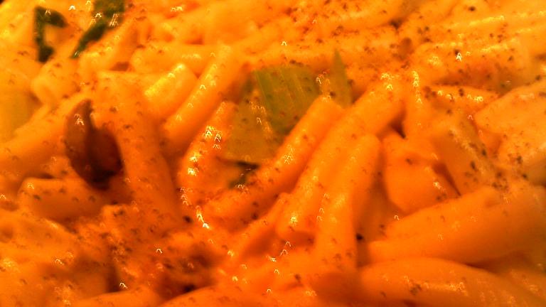 Ziti With Sharp Cheddar and Mushrooms created by Dienia B.