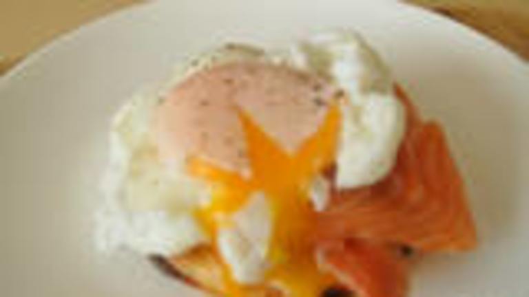Poached Egg and Smoked Salmon Crumpets Created by ImPat