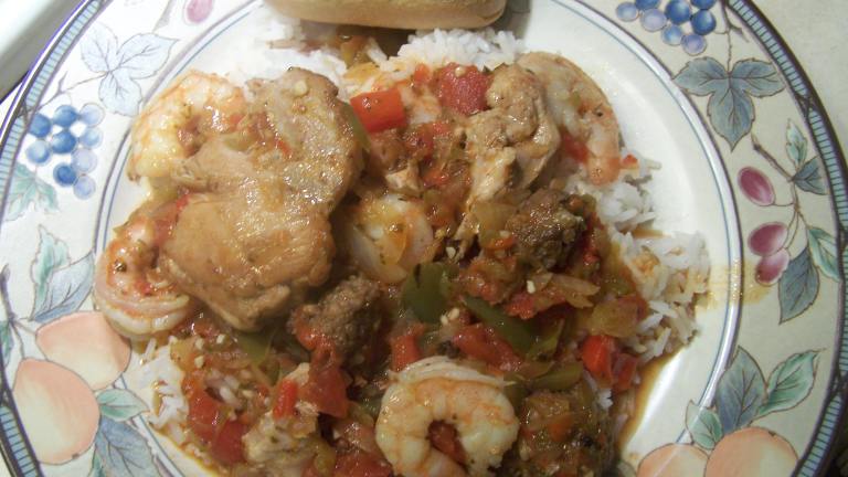 Chicken, Shrimp, and Sausage Stew created by Cher Jewhurst