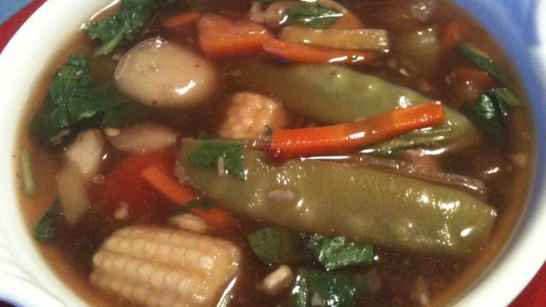 Marmie's Delicious Asain Flavor, Low Cal, Low Fat Vegetable Soup created by Marmies