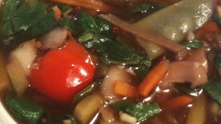 Marmie's Delicious Asain Flavor, Low Cal, Low Fat Vegetable Soup Created by Marmies