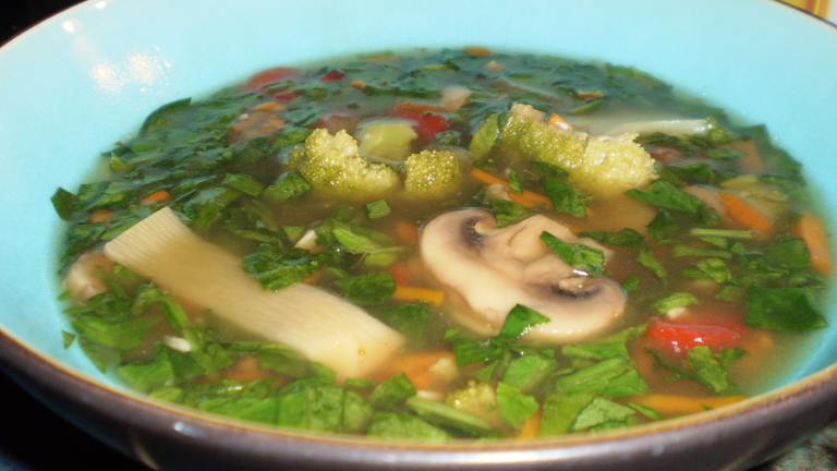 Marmie's Delicious Asain Flavor, Low Cal, Low Fat Vegetable Soup Created by breezermom