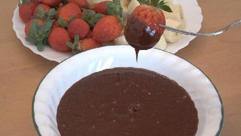 Toblerone Dark Chocolate Honey-Almond Fondue Created by HeatherFeather