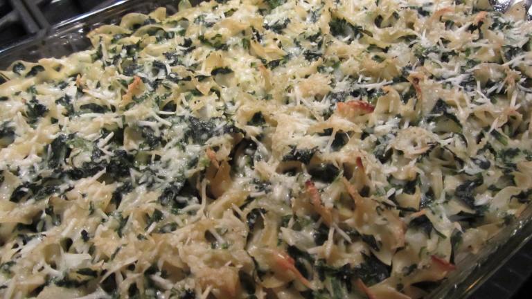 Baked Spinach and Noodles Created by karen