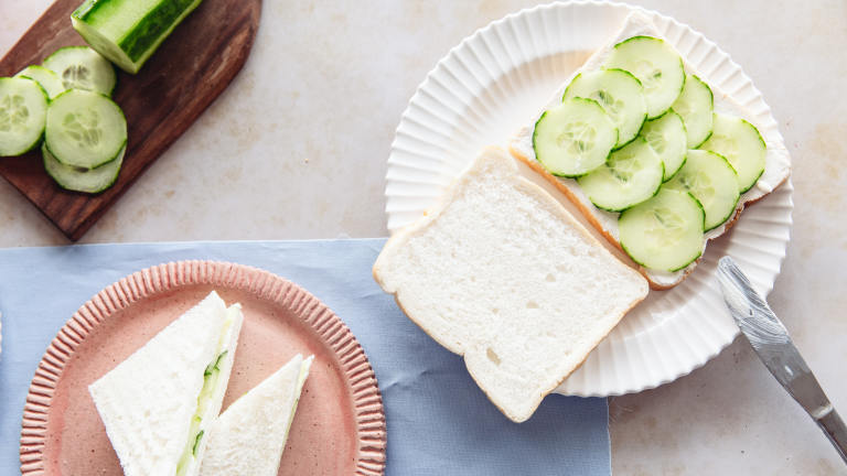 Hannah's Cucumber Tea Sandwiches Created by Izy Hossack