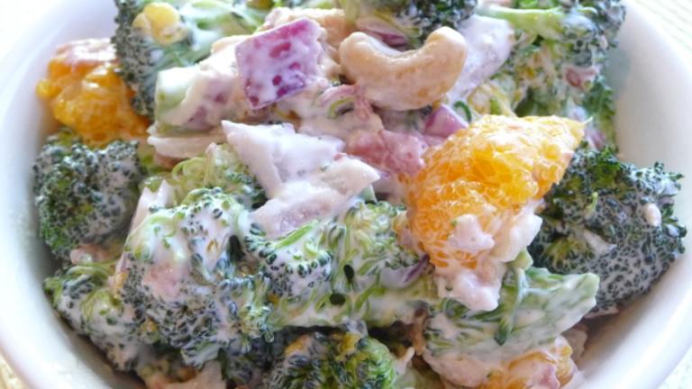 Broccoli Salad With Mandarin Oranges and Cashews created by BecR2400