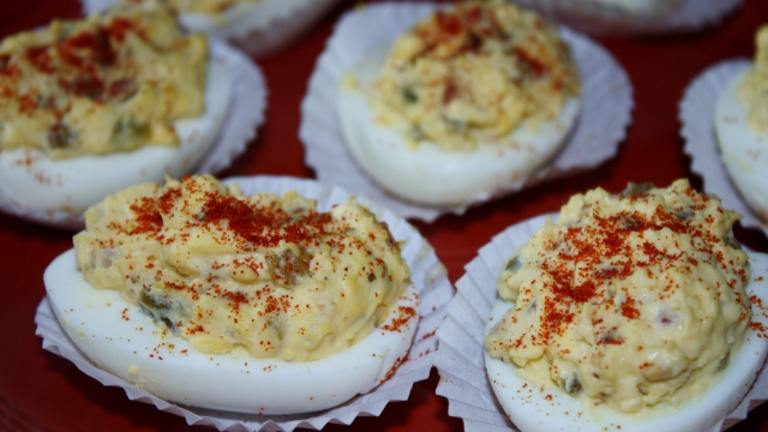 Jalapeno Bacon Deviled Eggs Created by Nimz_