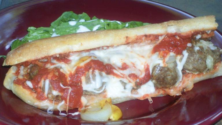 Meatballs and Mozzarella Sandwiches created by Red_Apple_Guy