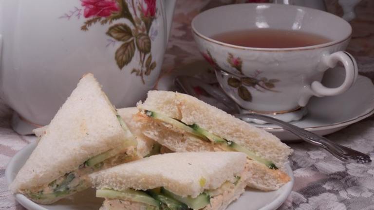 Cucumber and Dill Tea Sandwich Created by Lavender Lynn