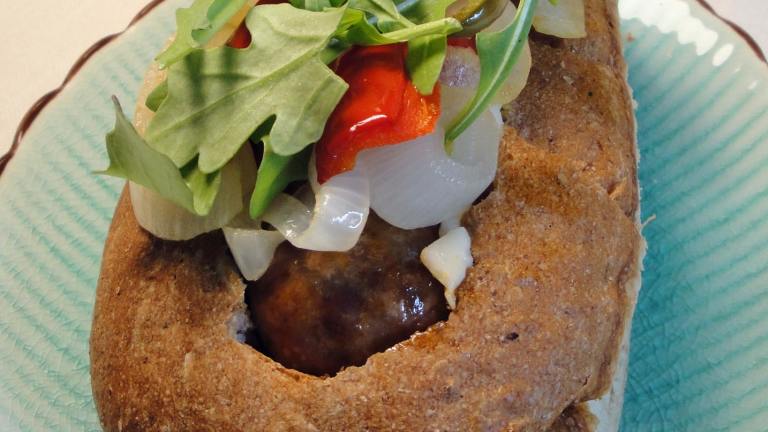 Italian Sausage Banh Mi (Vietnamese Sub Sandwich) Created by Debbwl
